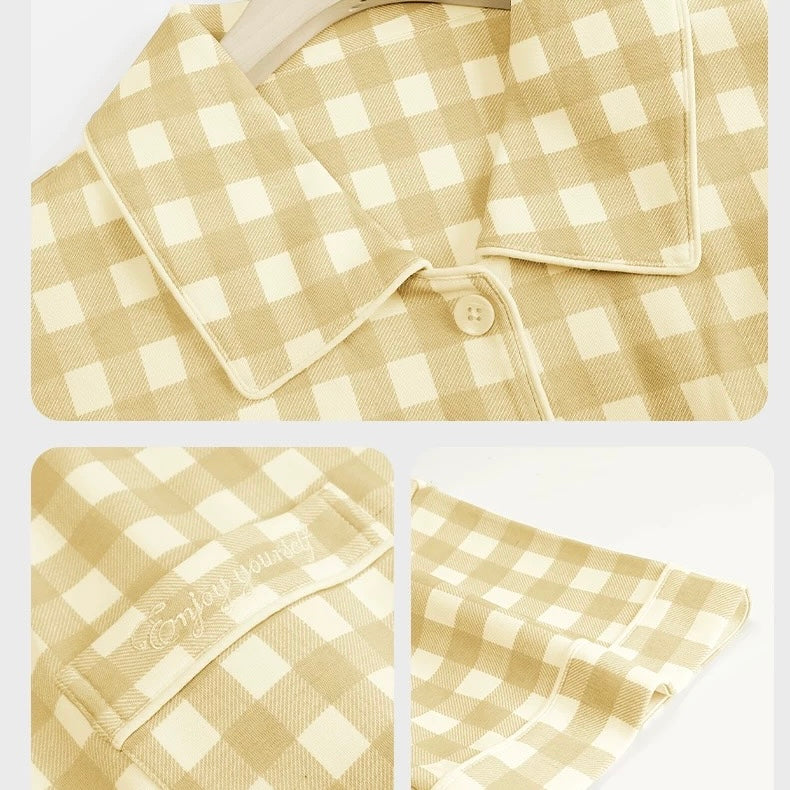 Cairo Checks Three Piece Padded Nightsuit