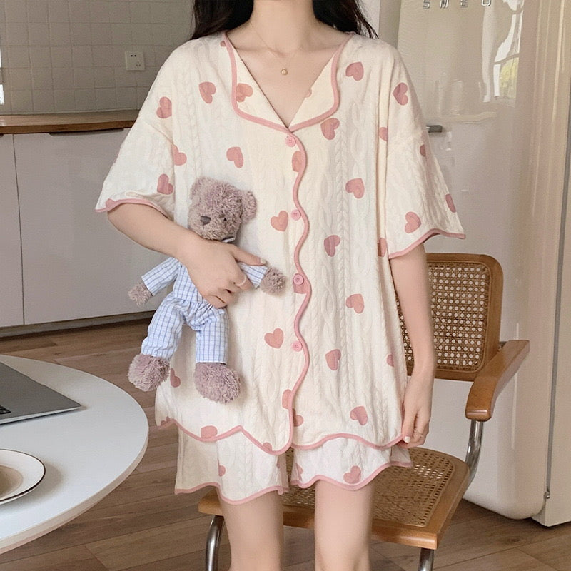 Heart Padded Nightsuit