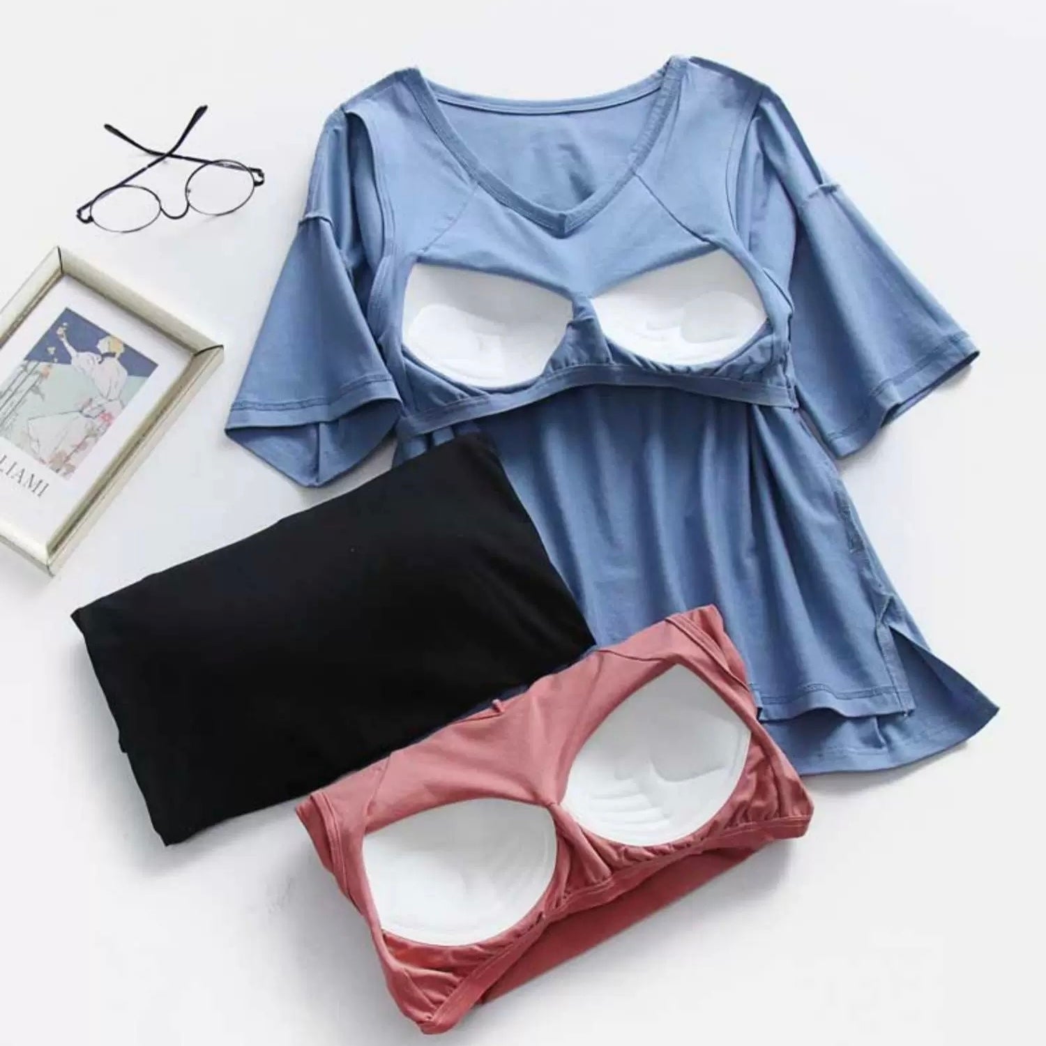 New York Built-In Bra Oversized T-Shirt