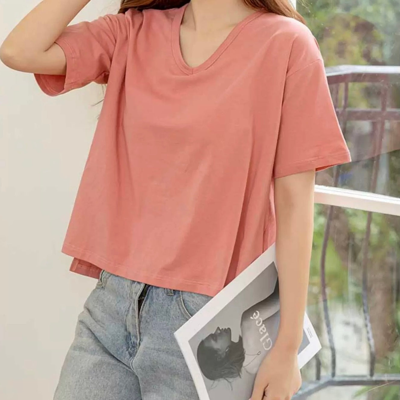 New York Built-In Bra Oversized T-Shirt