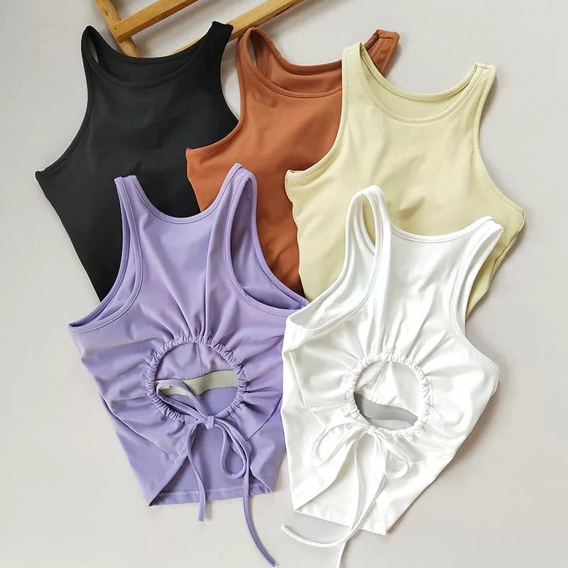 Cuba Core Flex Back Built-In Bra Top