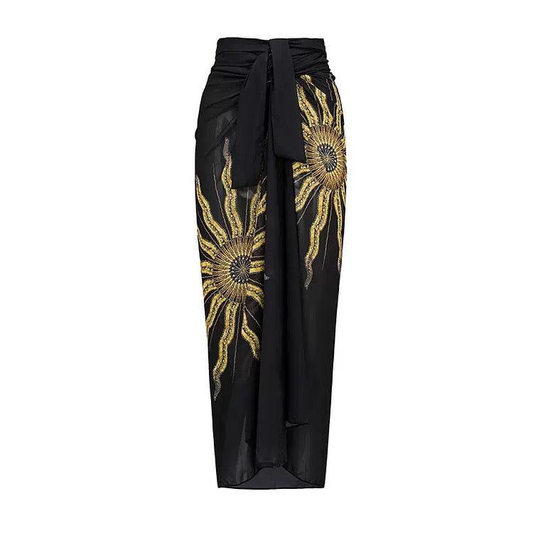 Golden Eclipse Monokini & Sarong Set