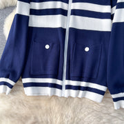 Casual Knit Stripe Co-ords Set