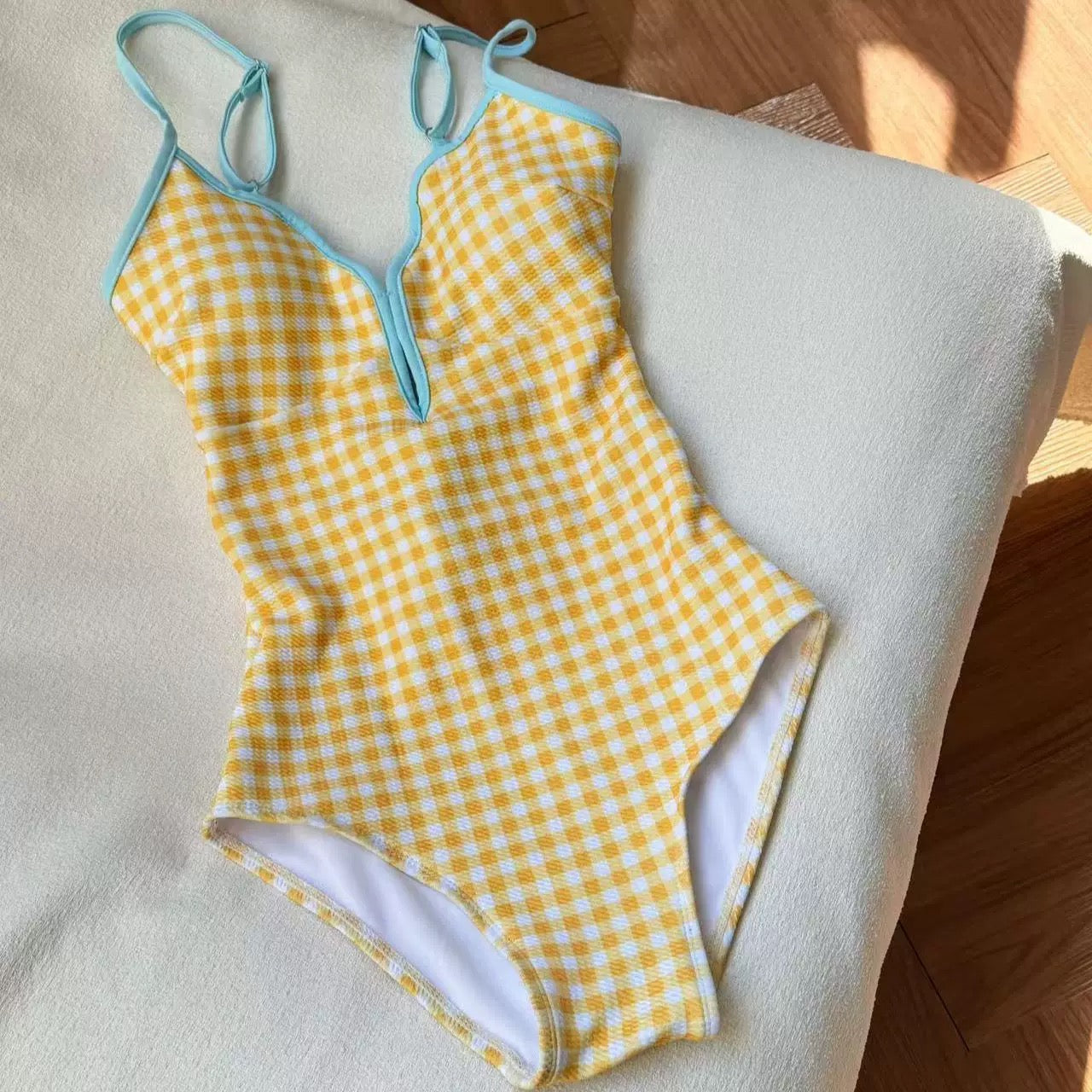 Lemonade Splash Monokini With Skirt Set