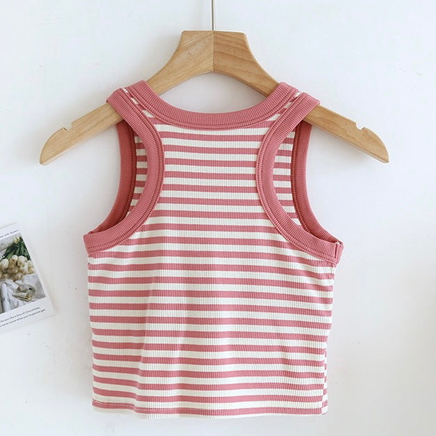 Kyla Striped Padded Tank Top