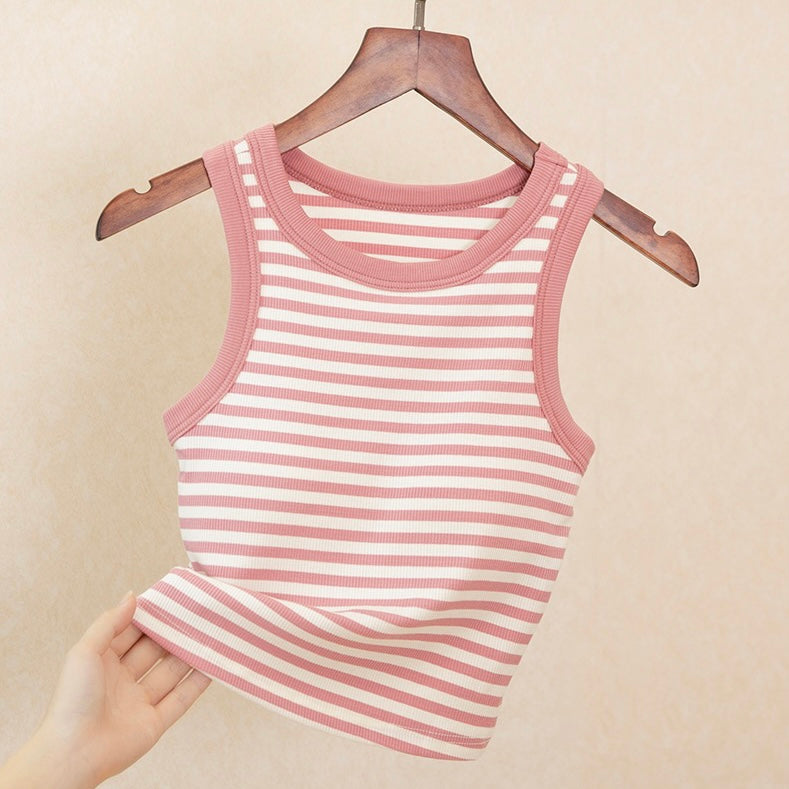 Kyla Striped Padded Tank Top