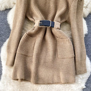 Avery Belted Sweater Dress