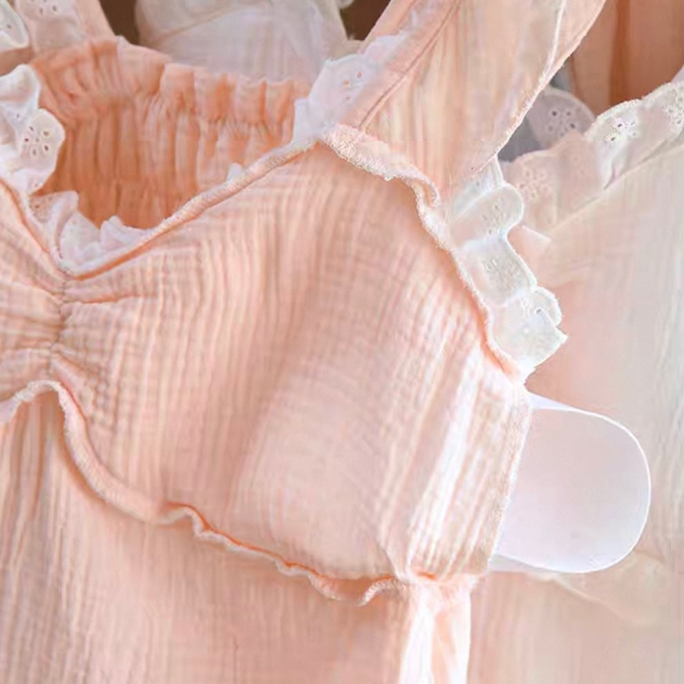 Sweet Slumber Ruffle Padded Nightsuit Set