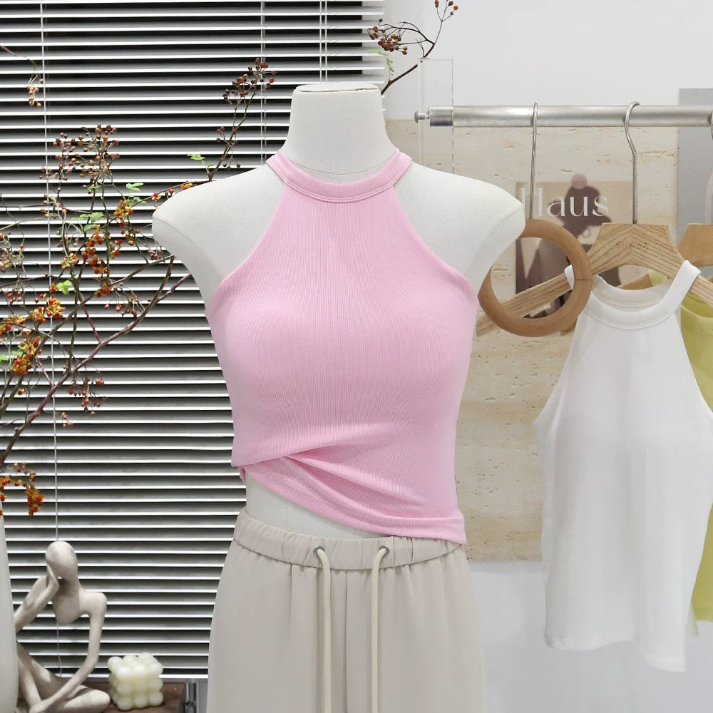 Sorbet Halter Neck Built-in Bra Camisole