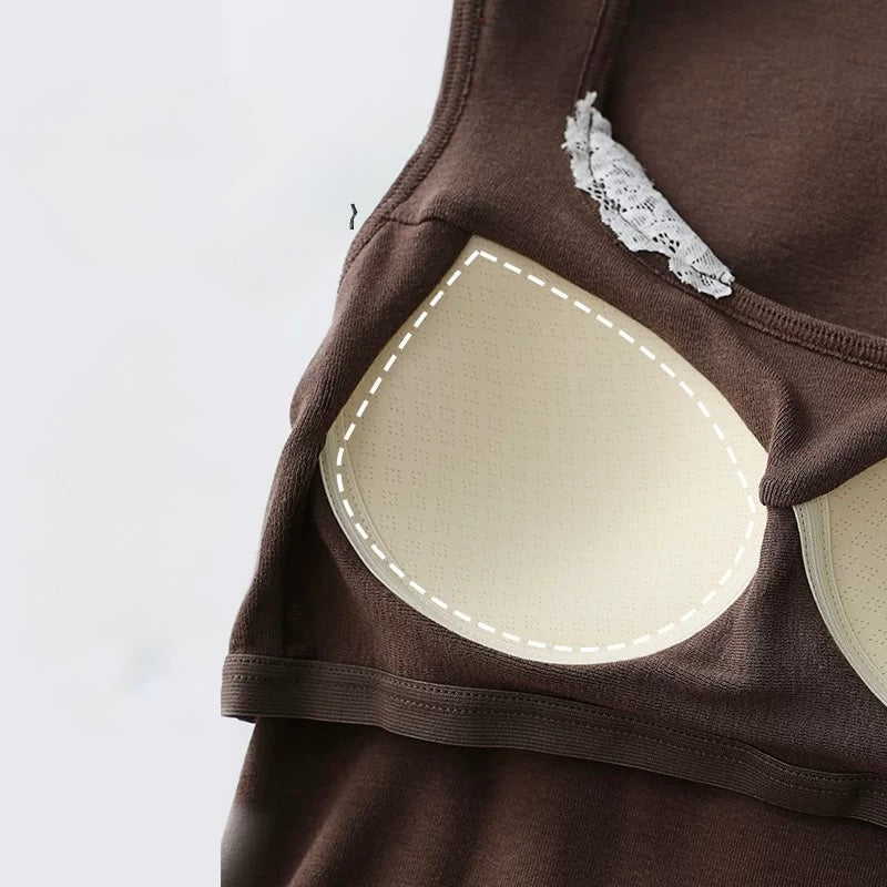 Maison Softlace Built-in Bra Top