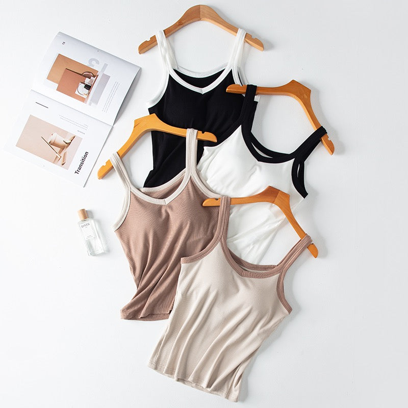 Versatile Dual Tone Padded Camisole