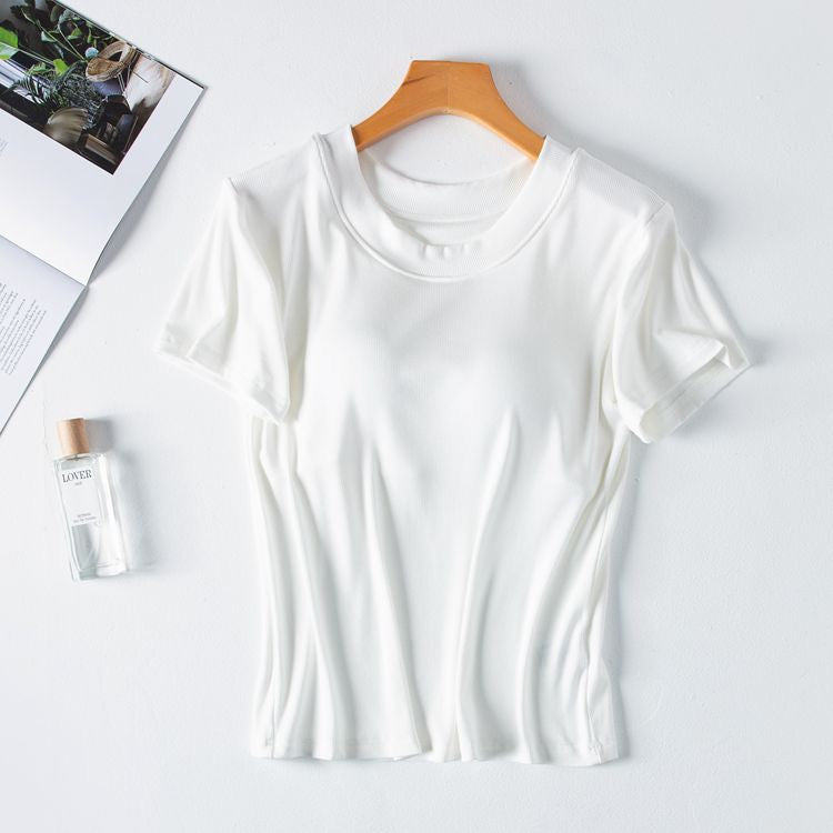 Basics Round Neck Padded T-shirt