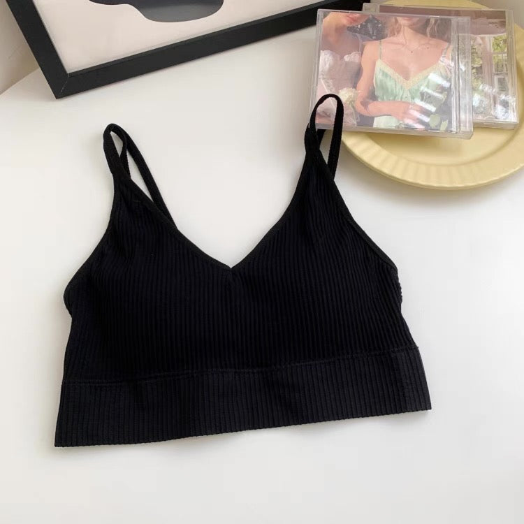 Cambridge V Neck Built-In Bra Bralette
