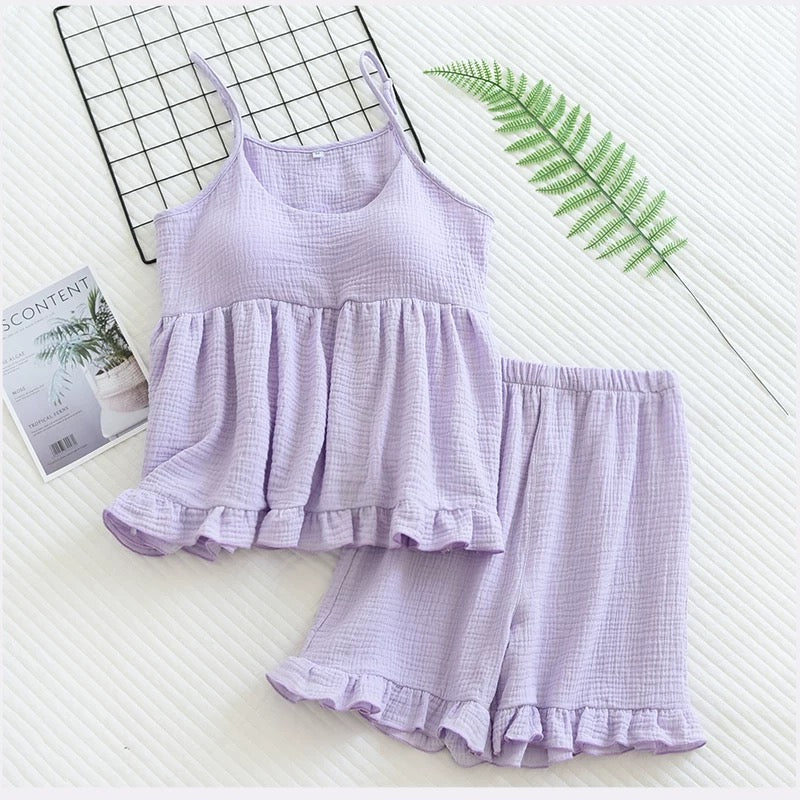 Twirl & Nap Ruffle NightSuit - 2pc Set