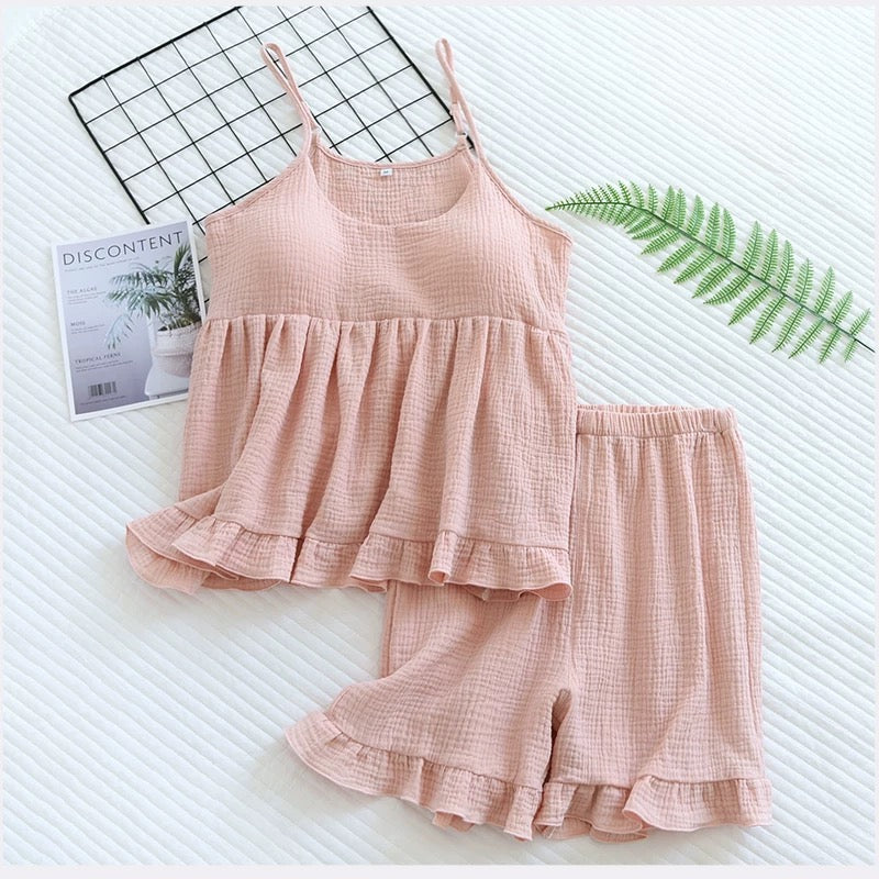 Twirl & Nap Ruffle NightSuit - 2pc Set