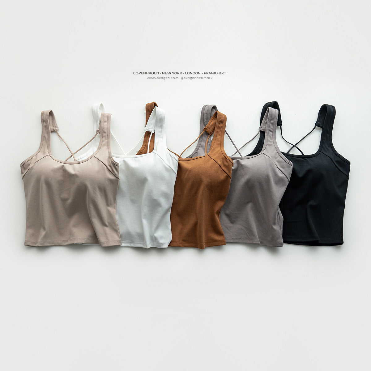 Sleek Criss Cross Padded Camisole