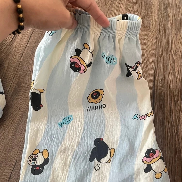 Oh-Penguin Padded Nightsuit - 3pc Set