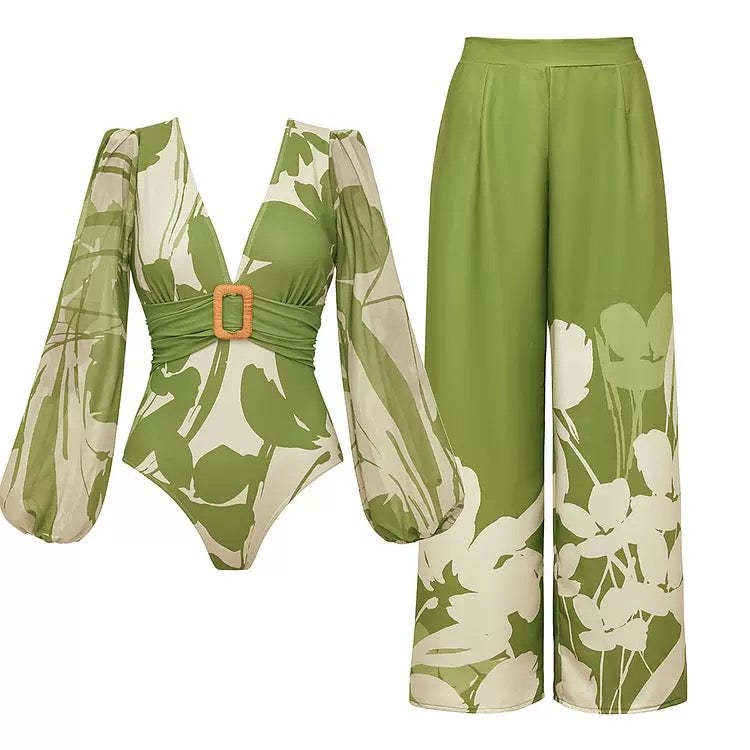 Matcha - Monokini & Pant Set