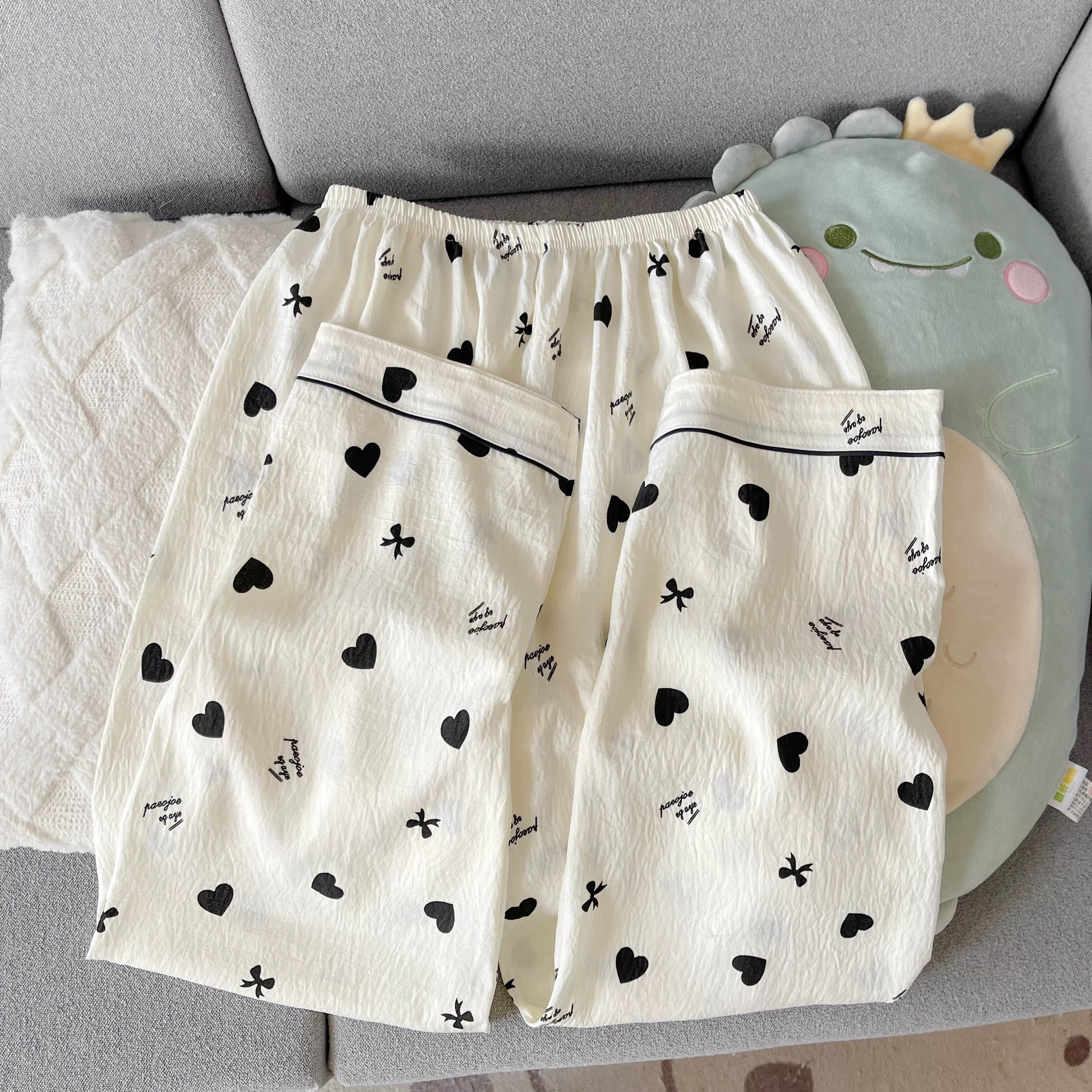 Love Notes Padded Nightsuit - 3pc Set