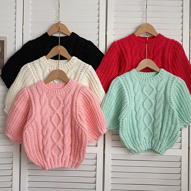 Allinya Crew Neck Knit Sweater