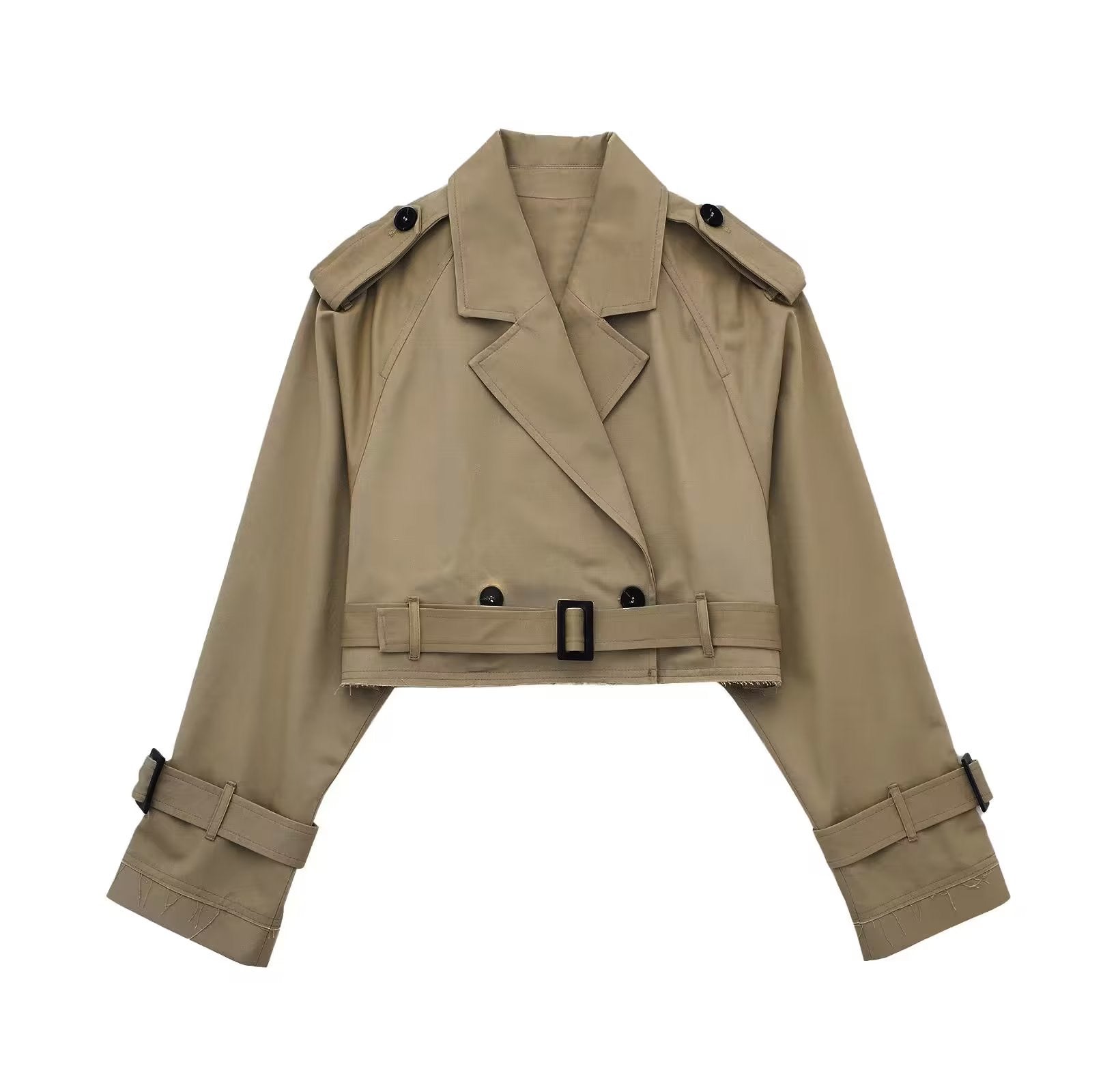 Aggie Crop Trench Coat