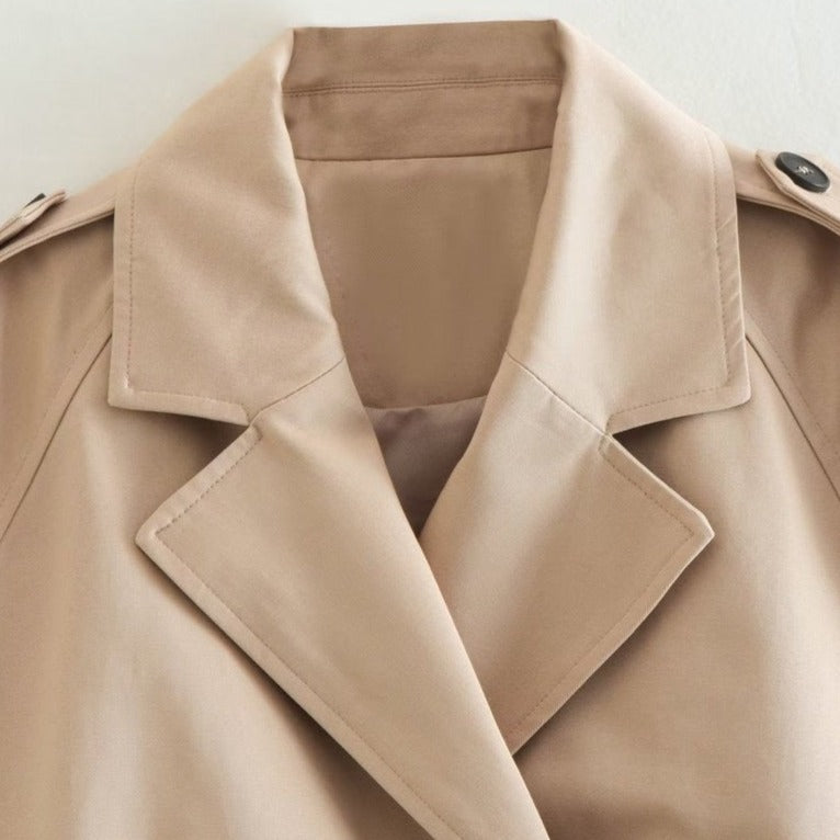 Aggie Crop Trench Coat