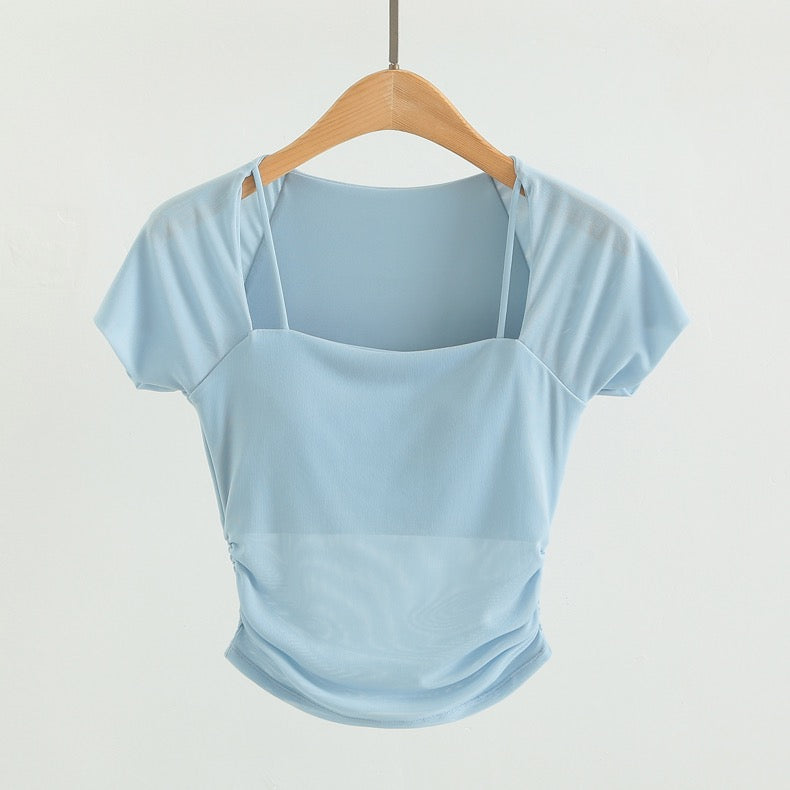 Ella Mesh Deatiled Built-In Bra Camisole 🫰