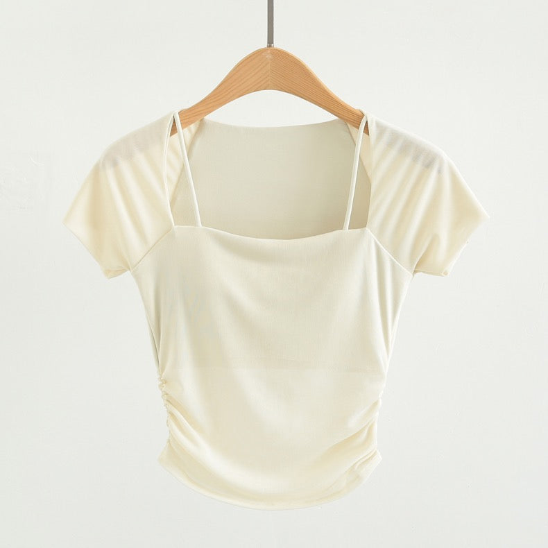 Ella Mesh Deatiled Built-In Bra Camisole 🫰