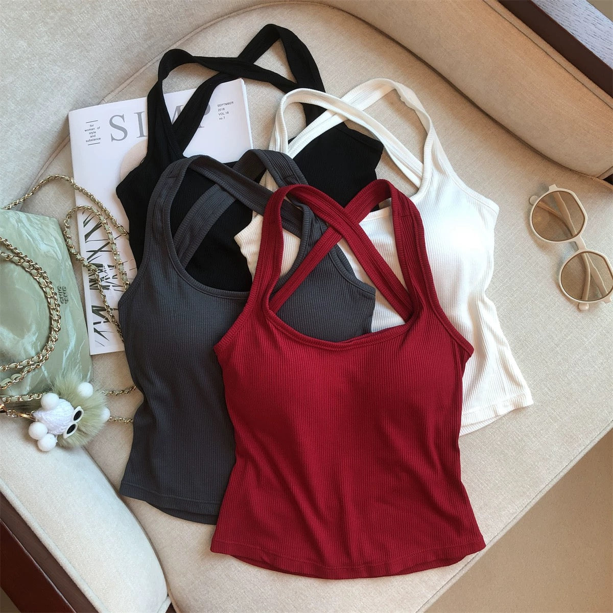 Lima CrossBack Built-In Bra Top