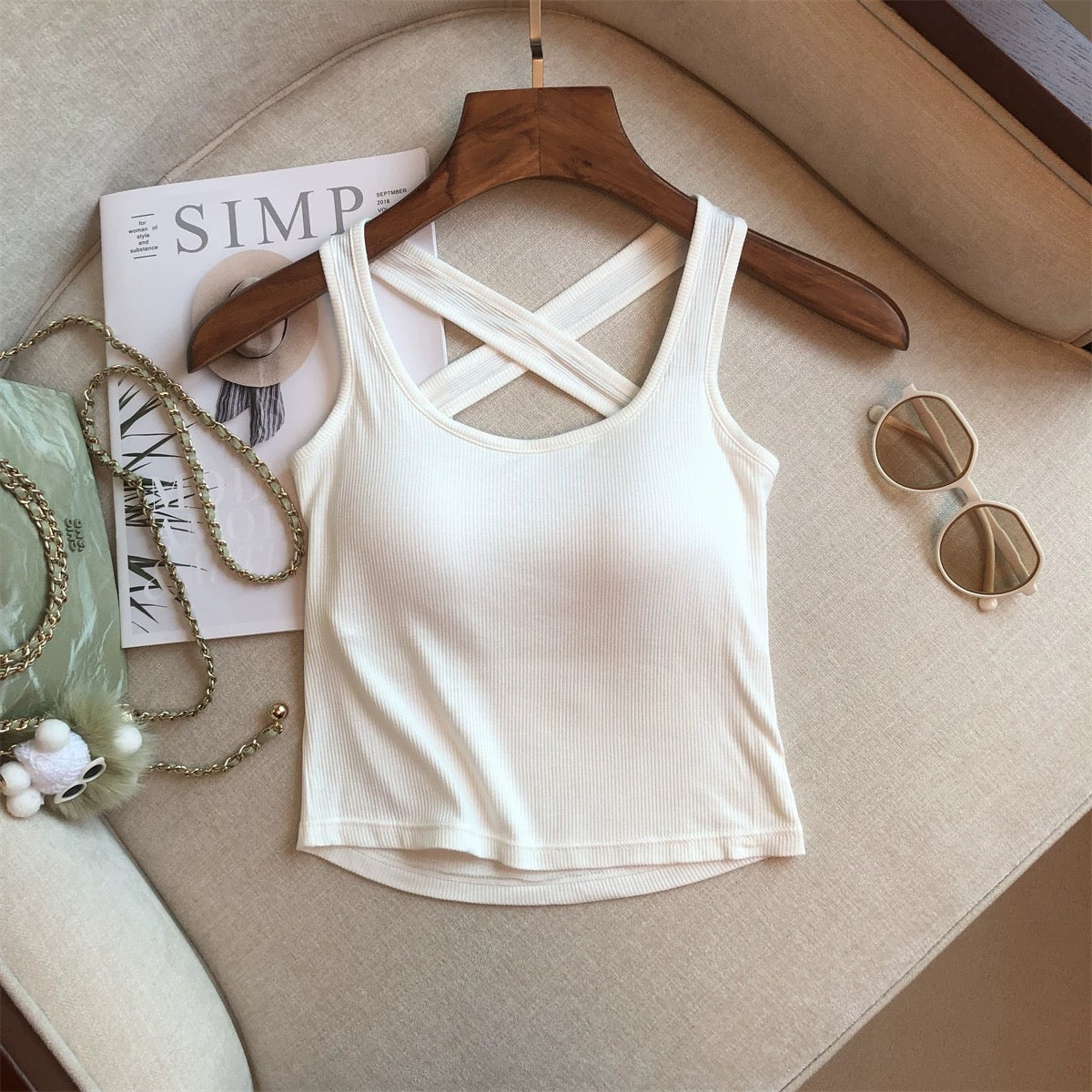 Lima CrossBack Built-In Bra Top