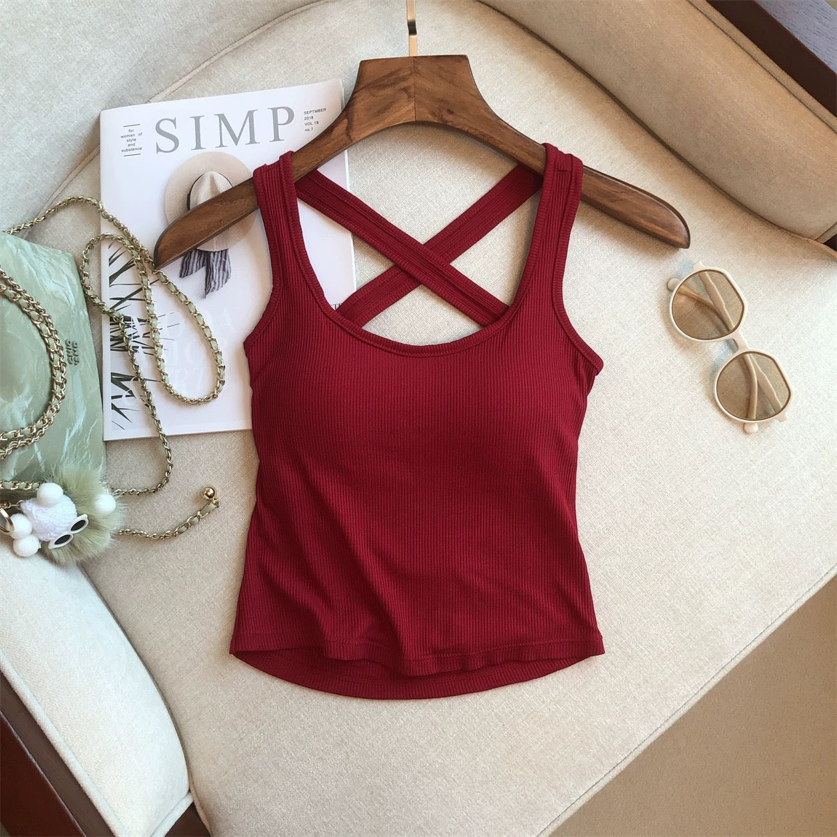 Lima CrossBack Built-In Bra Top