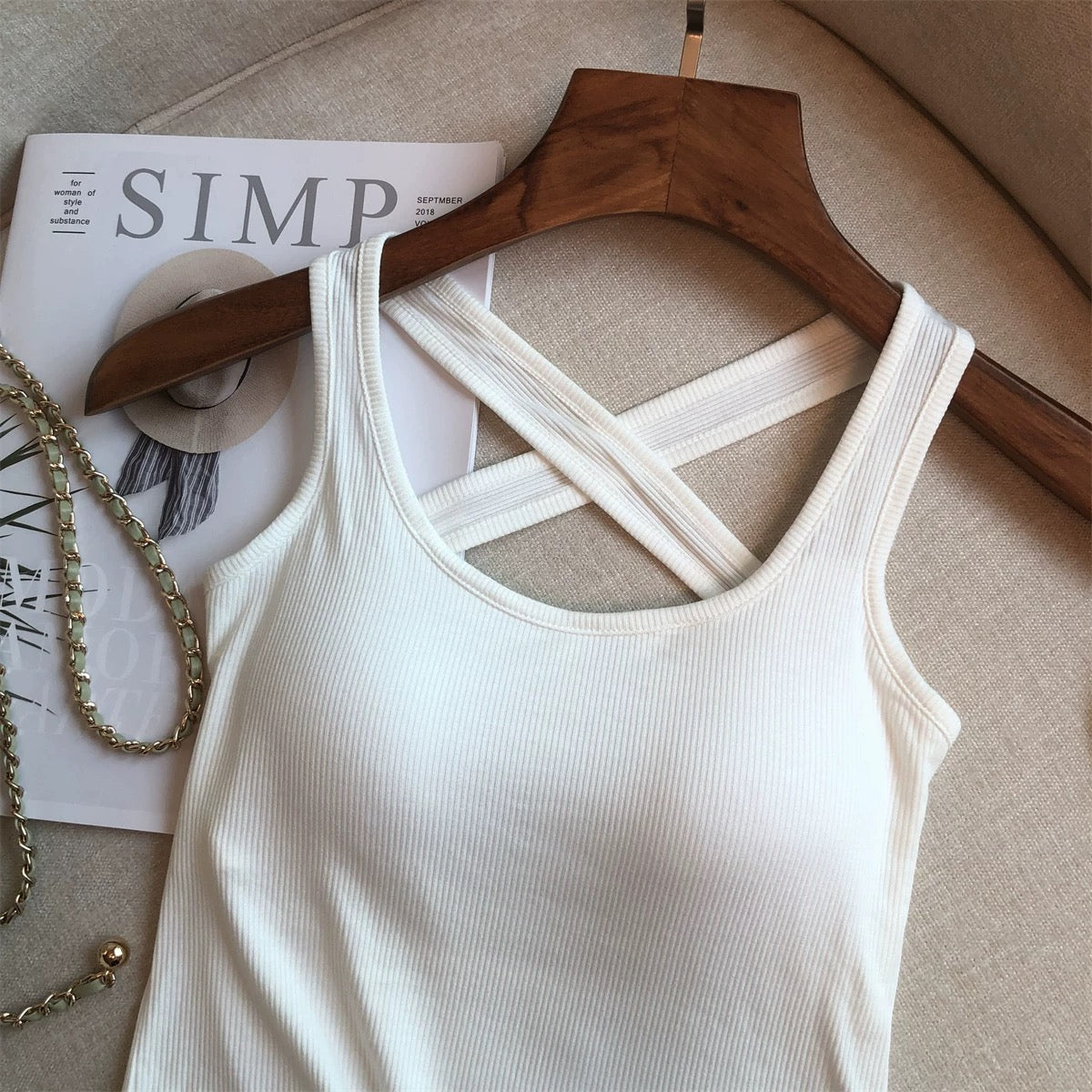 Lima CrossBack Built-In Bra Top