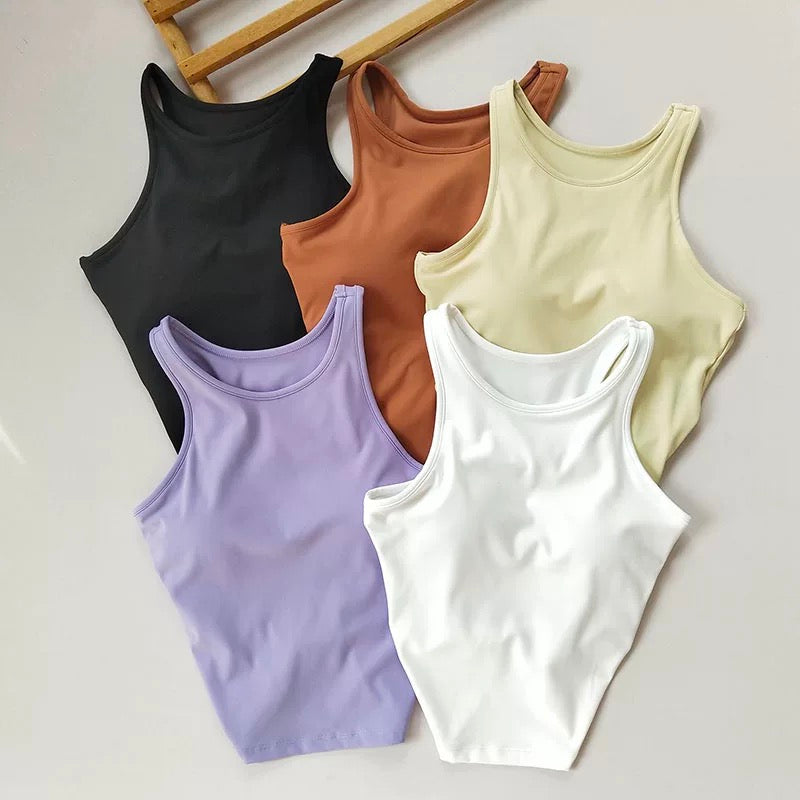 Cuba Core Flex Back Built-In Bra Top