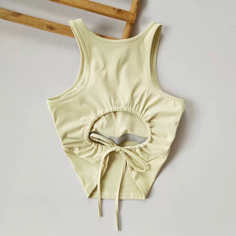 Cuba Core Flex Back Built-In Bra Top