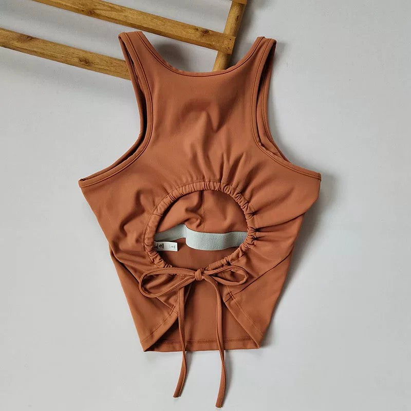 Cuba Core Flex Back Built-In Bra Top