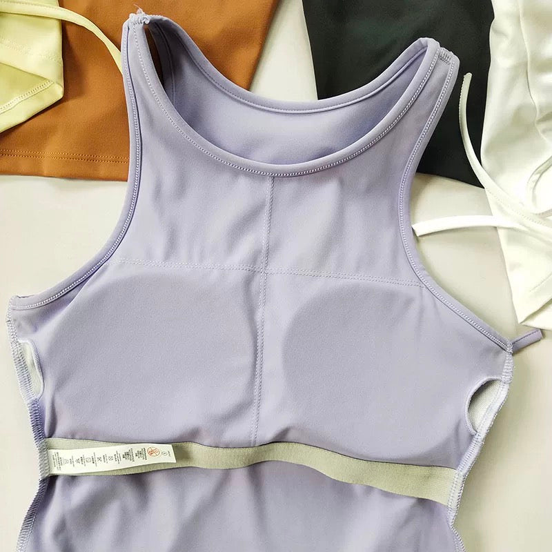 Cuba Core Flex Back Built-In Bra Top