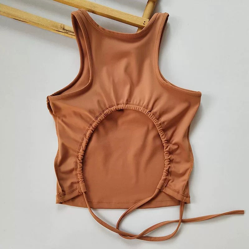 Cuba Core Flex Back Built-In Bra Top