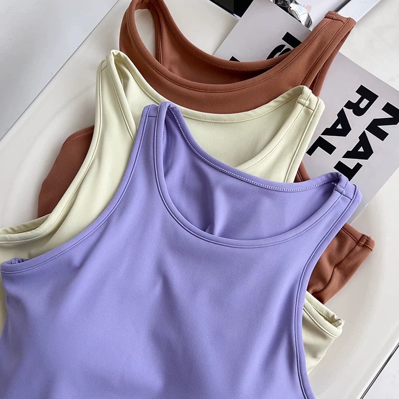 Cuba Core Flex Back Built-In Bra Top