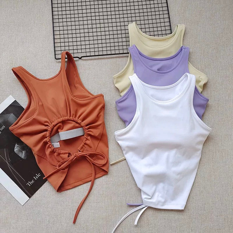 Cuba Core Flex Back Built-In Bra Top