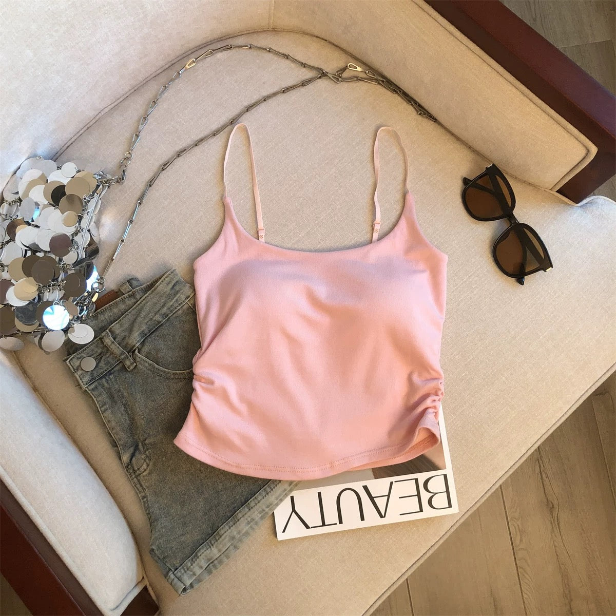 Greece Glow Built-In Bra Top