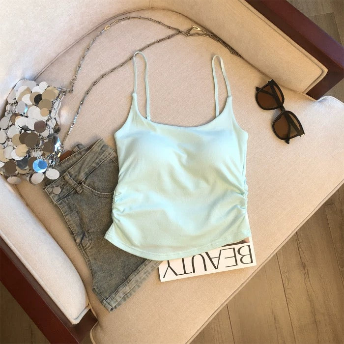 Greece Glow Built-In Bra Top