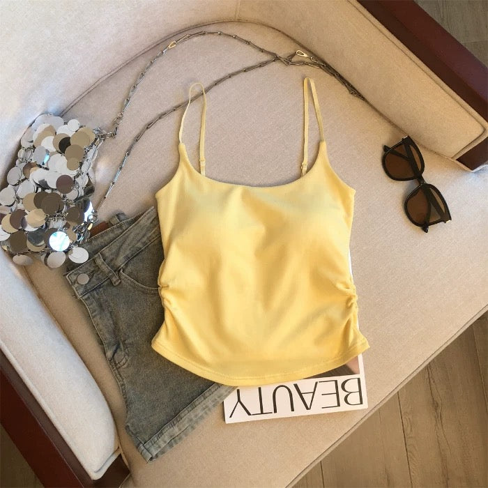 Greece Glow Built-In Bra Top