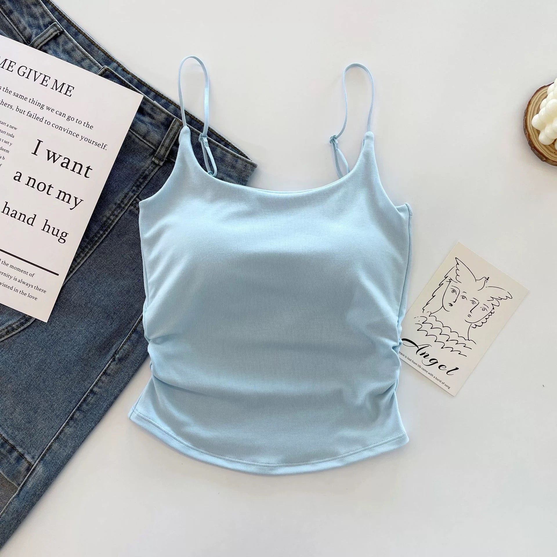 Greece Glow Built-In Bra Top