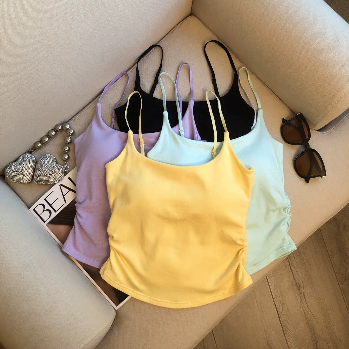 Greece Glow Built-In Bra Top