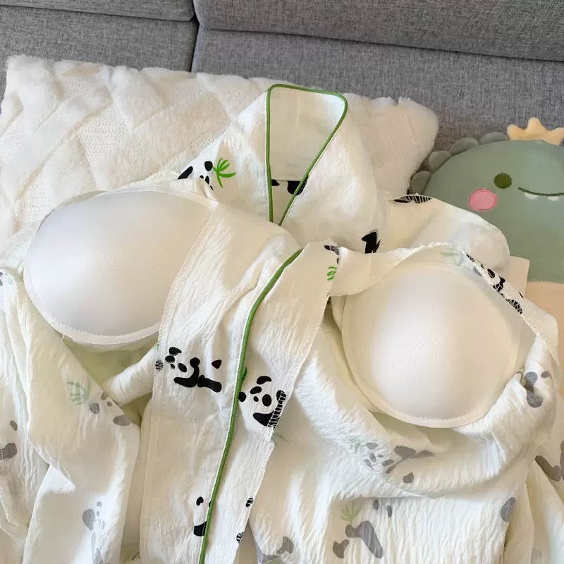 Lazy Panda Padded Nightsuit - 3pc Set