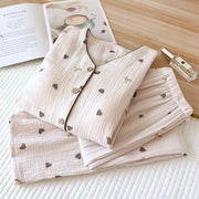Sweetheart Bow Padded Nightsuit Set