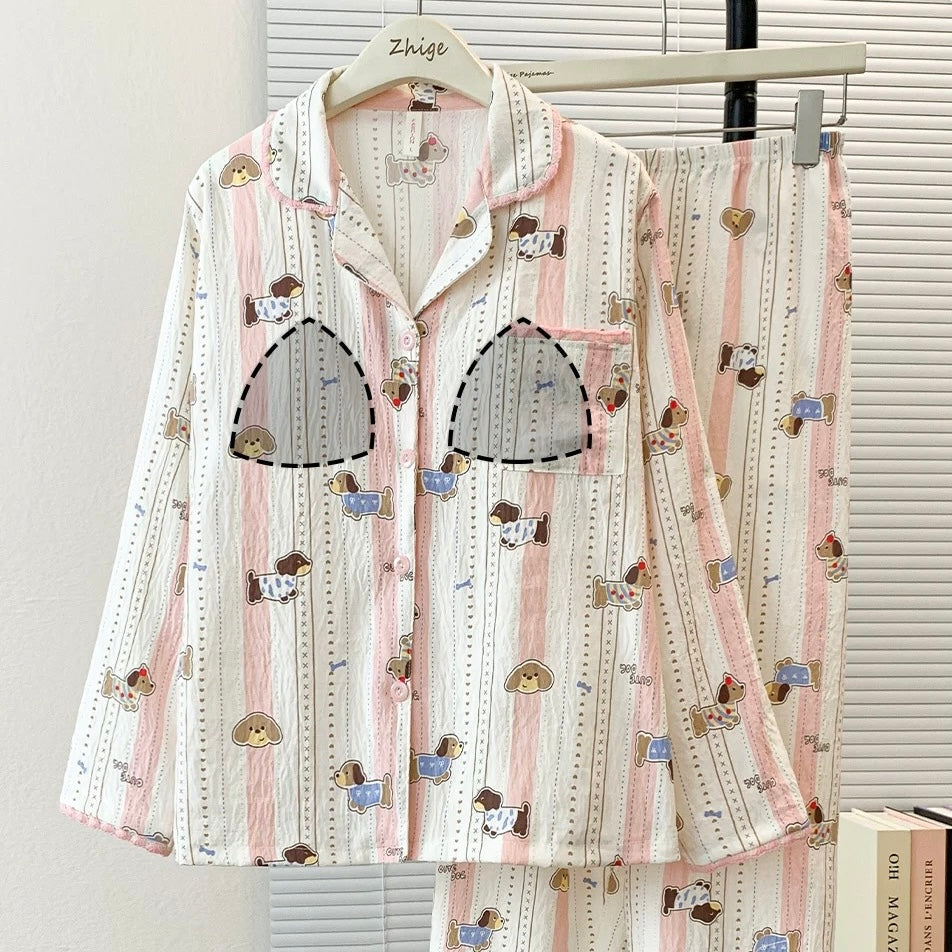 Pawvi Pug Padded Nightsuit Set