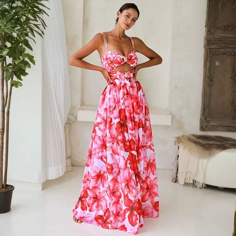 Hibiscus Muse Monokini With Skirt Set