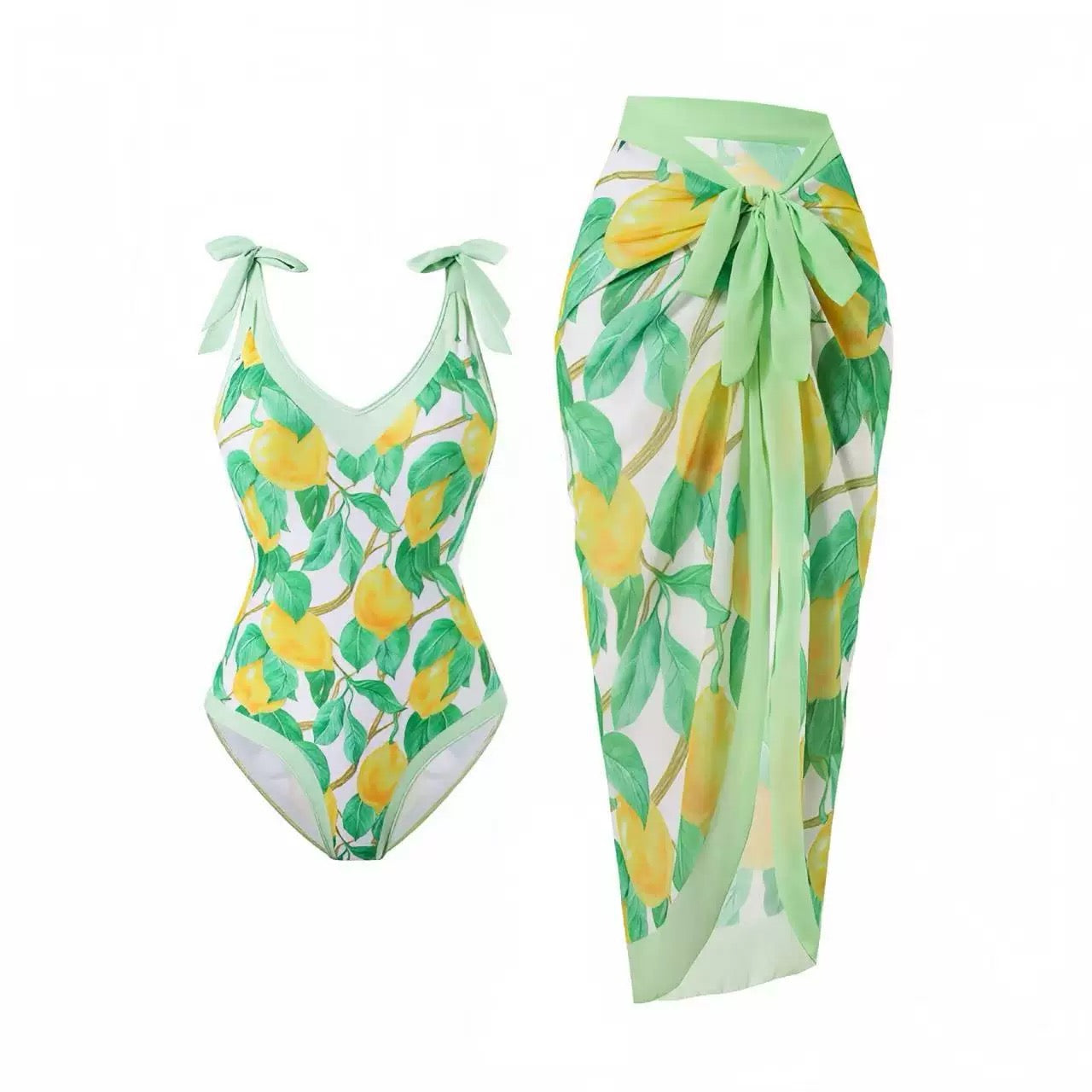 Zest For Life Monokini With Sarong Set