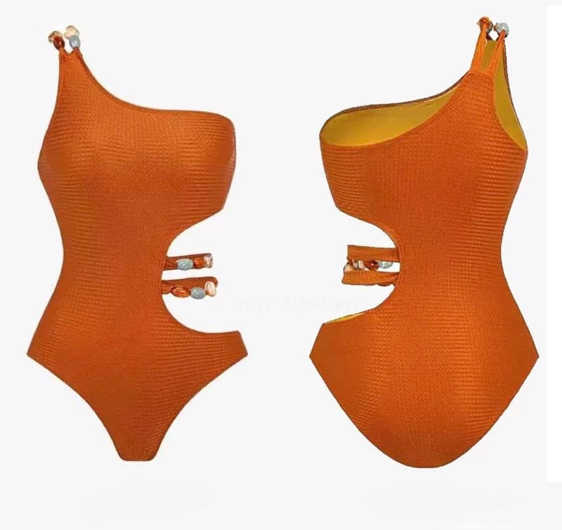 Clay Canyon Flora Monokini With Sarong Set